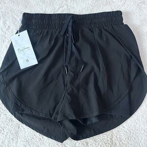 Buffbunny Collection Breezeful Mid Rise 2-1 Shorts size XS Lined Black NWT